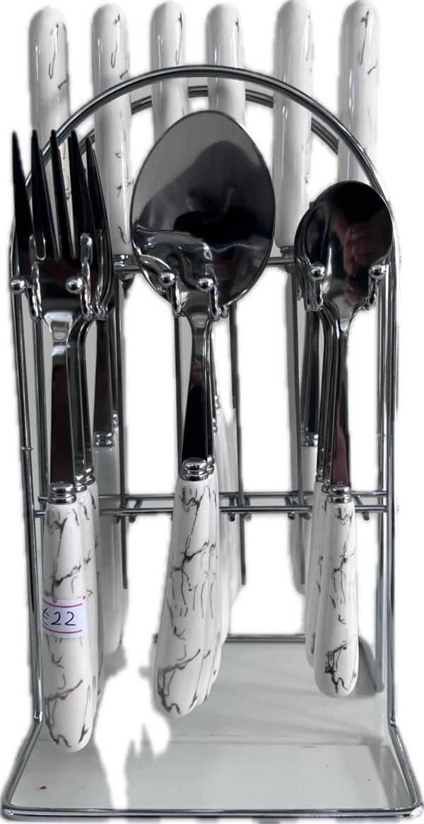 Cutlery set with holder - Image 2