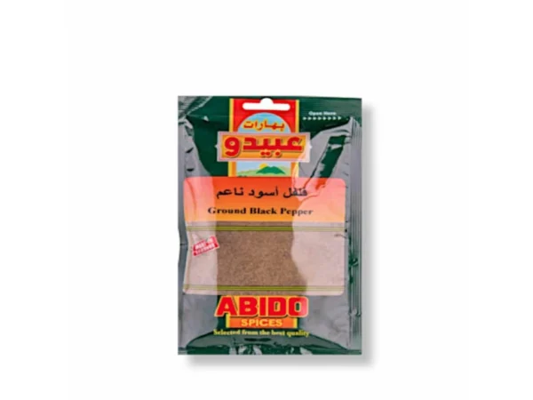 Abido Grinded Black Pepper 50g - فلفل اسود ناعم