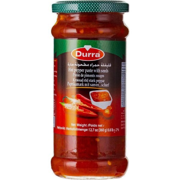 Durra Hot Pepper Paste 370gr - فليفلة حمراء مطحونة حارة